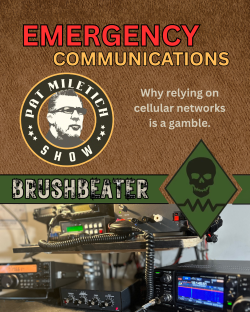 Brushbeater Emergency Comms: Pat Miletich on why cellular networks are unreliable – ham radio prepper setup for off-grid survival.