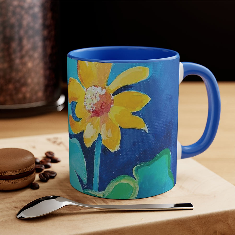 "Yellow Flowers" 11oz Ceramic Mug