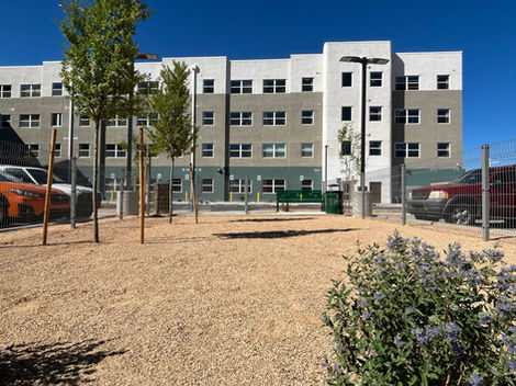 Exterior view of apartments
