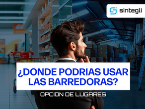 ¿Dónde podrías usar las barredoras?