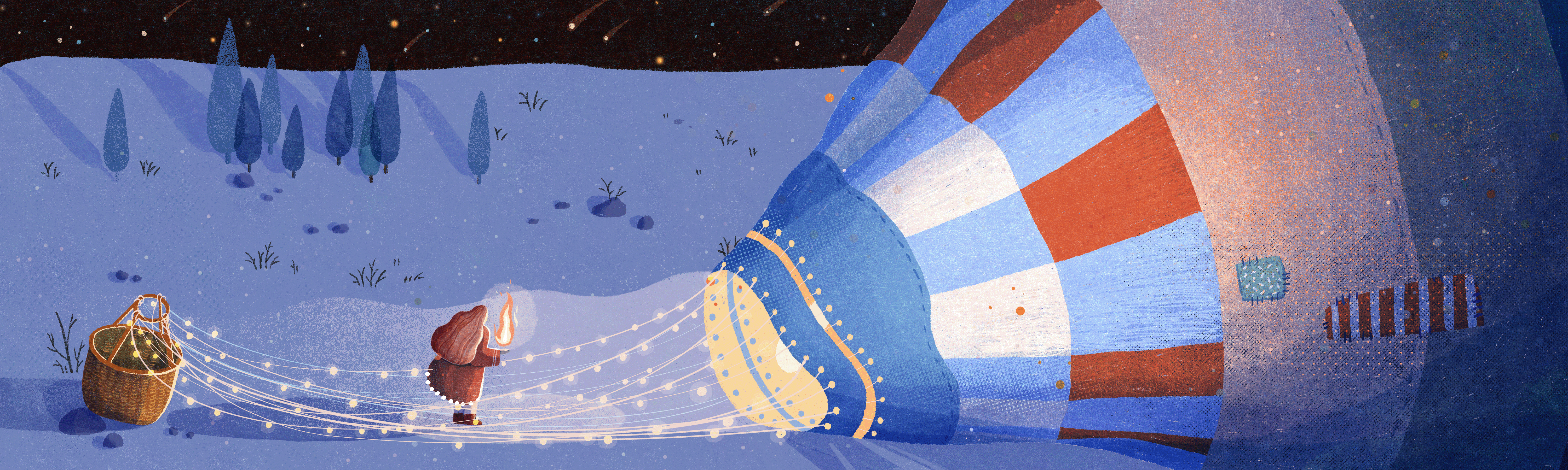 Saving hot air balloon