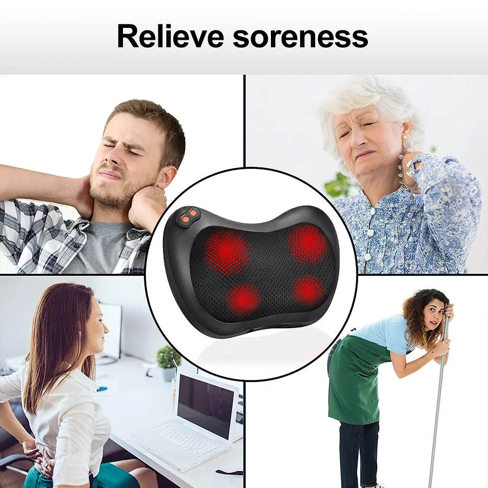 Thumbnail: Shiatsu Neck & Shoulder Massager | Heat & Kneading | 3 Speeds | Car & Home Use