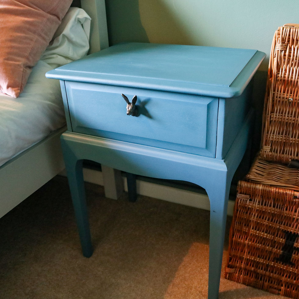 Thumbnail: Pair Of Stag Bedside Tables, Hand Painted