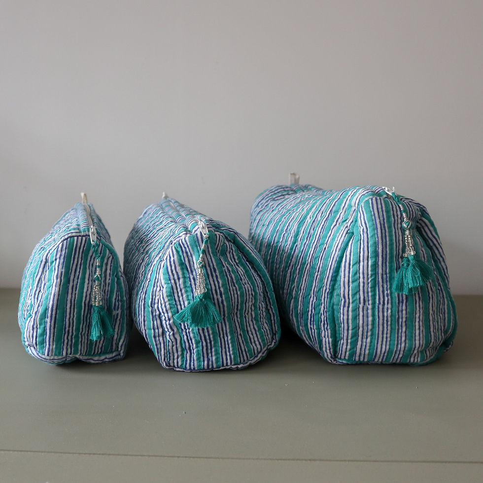 Thumbnail: Block Printed Wash Bag