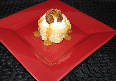 Salted Caramel Pecan Cream Puffs