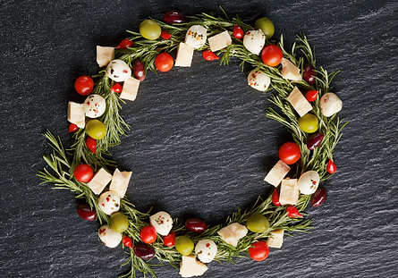 Holiday Wreath Cheese Board