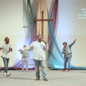 The worship team at Madison Church