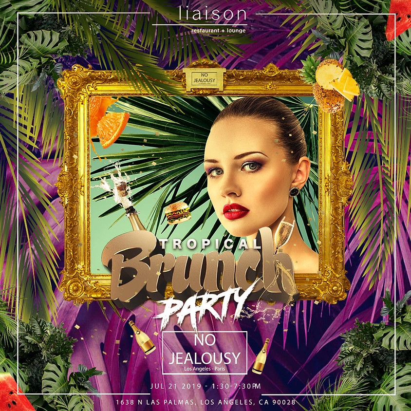 No Jealousy Sunday Party Brunch - Tropical Themed