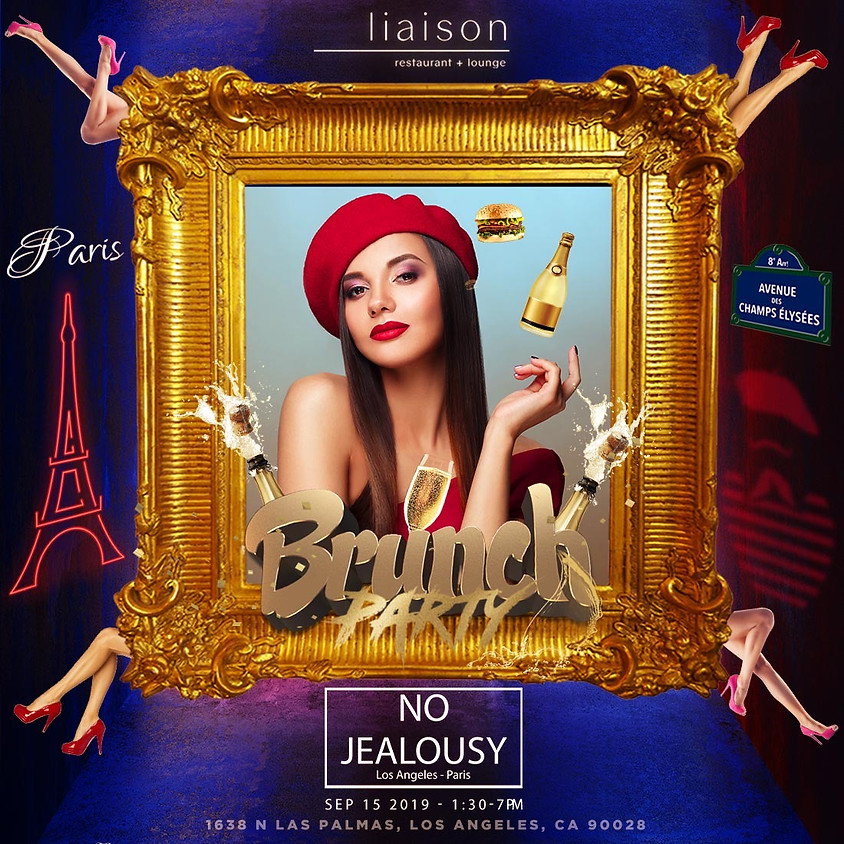No Jealousy Sunday Party Brunch - Welcome to Paris Themed