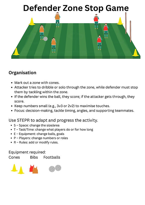 Defender Zone Stop Game 
