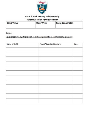 walk cycle to camp