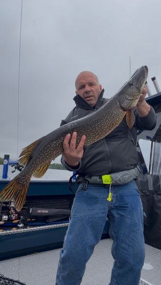 Mike Romano with fish