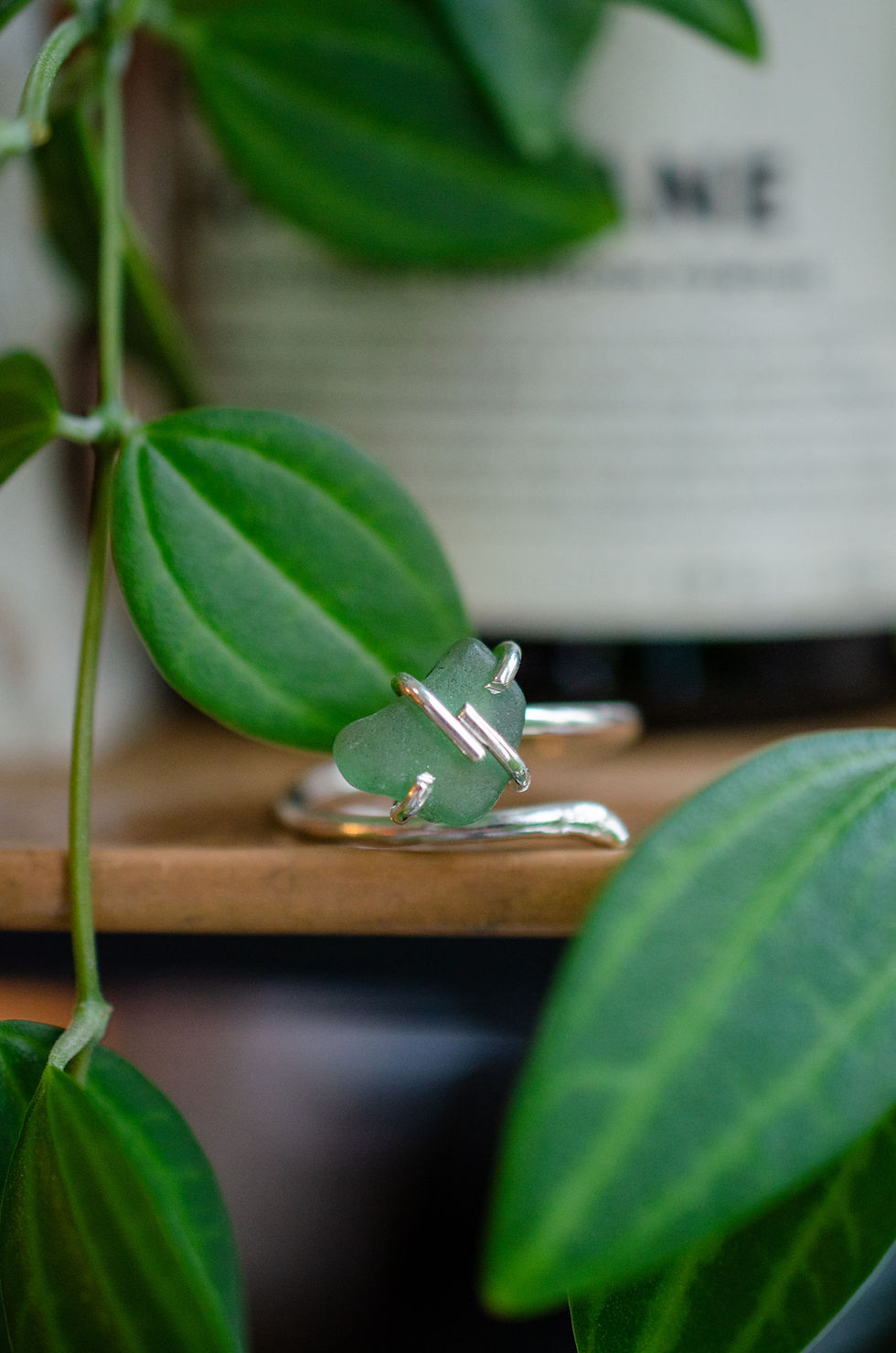 Miniaturbild: Bague Éclat de Sirène – Verre de mer & argent 925