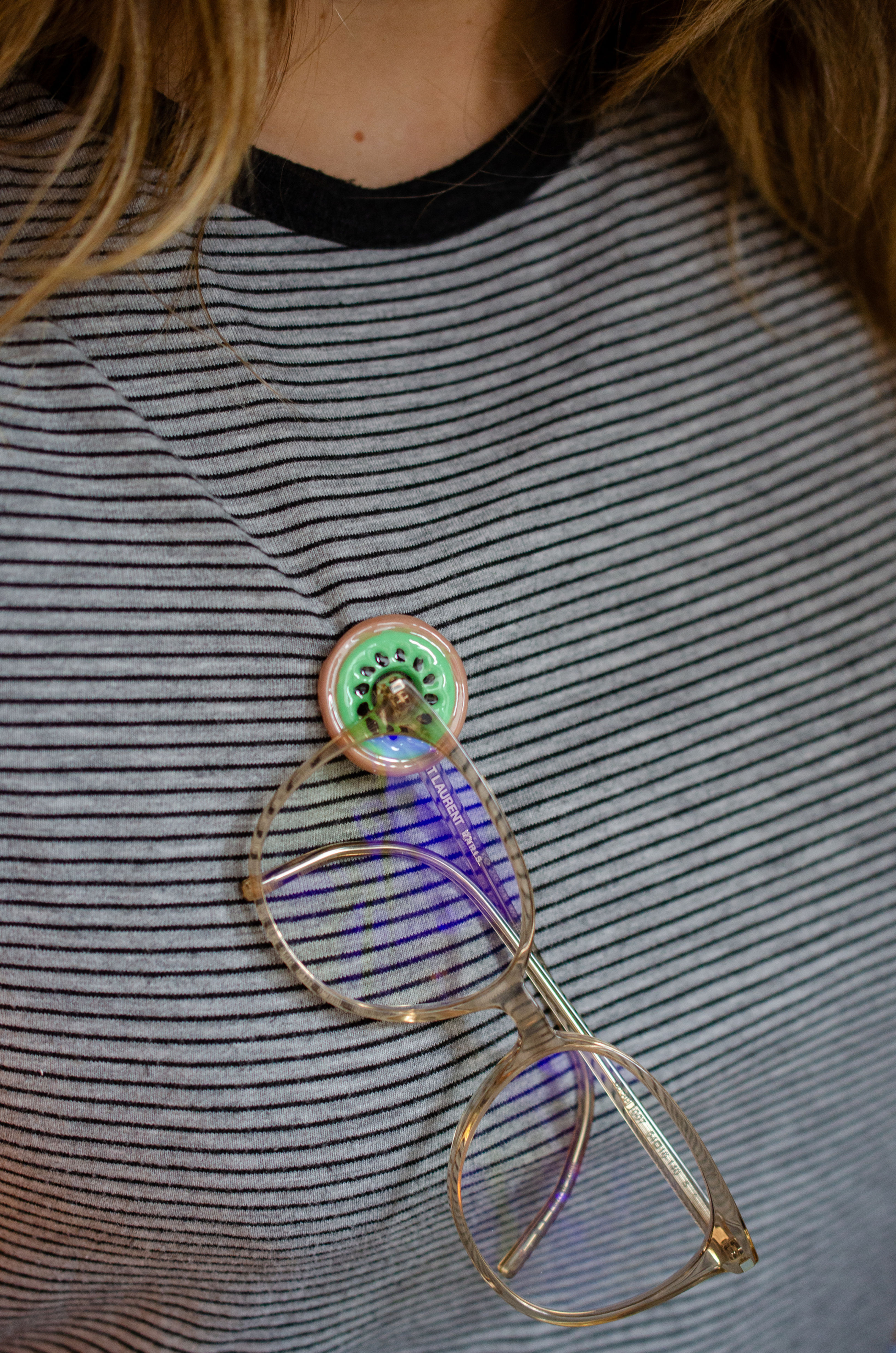 Broche Porte-Lunettes - Kiwi