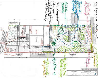 Croquis intention conception de projets_