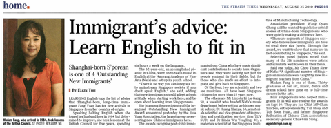 Immigrant’s advice: Learn English to fit in