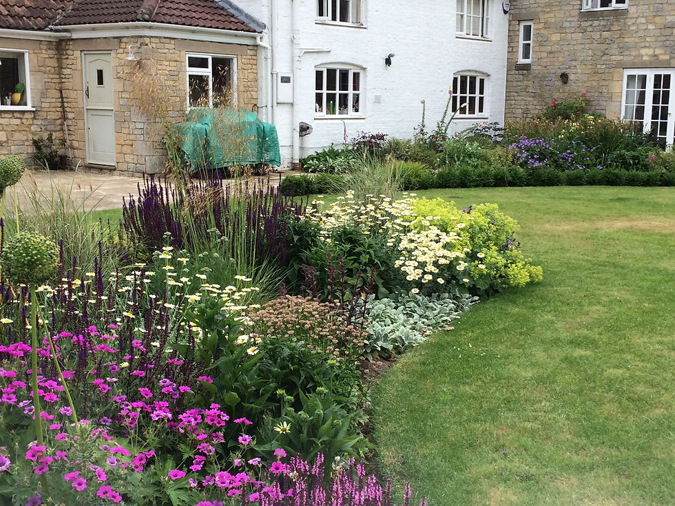 Family garden in Lincolnshire