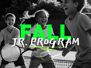 Jr. Fall Program - Registrations are open!