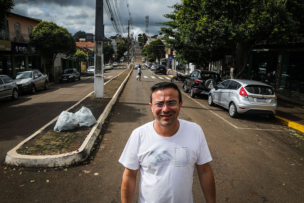 Vereador Maycon Landgraff: “O fechamento das agências está quebrando o comércio das pequenas cidades”. Foto: Joka Madruga/Vigília Comunica