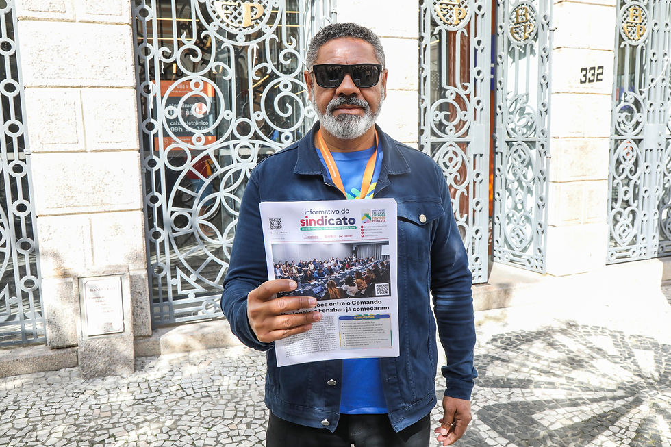 Junior Cesar Dias, do sindicato. Foto: Joka Madruga