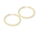 14K YELLOW GOLD DIAMOND CUT HOOP EARRINGS