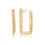 Thumbnail: 14K YELLOW GOLD DIAMOND CUT HOOP EARRINGS