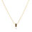 Thumbnail: 14K YELLOW GOLD RONDEL ROUND PRONG SAPPHIRE NECKLACE