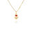 Thumbnail: 10K YELLOW GOLD HAMSA PENDANT NECKLACE