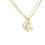 Thumbnail: 10K YELLOW GOLD STAR MOON CHARM PENDANT NECKLACE