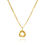 Thumbnail: 14K Yellow Gold Love Knot Pendant Necklace