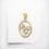 Thumbnail: 14k Yellow Gold Three Tone Rose Pendant