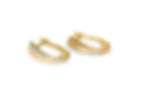 14K TRI COLOR SHIELD HOOP