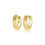 Thumbnail: 14K YELLOW GOLD HUGGIE HOOP EARRINGS