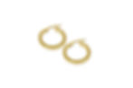 14K TEXTURED AND POLISHED YELLOW GOLD HOOP EARRINGS