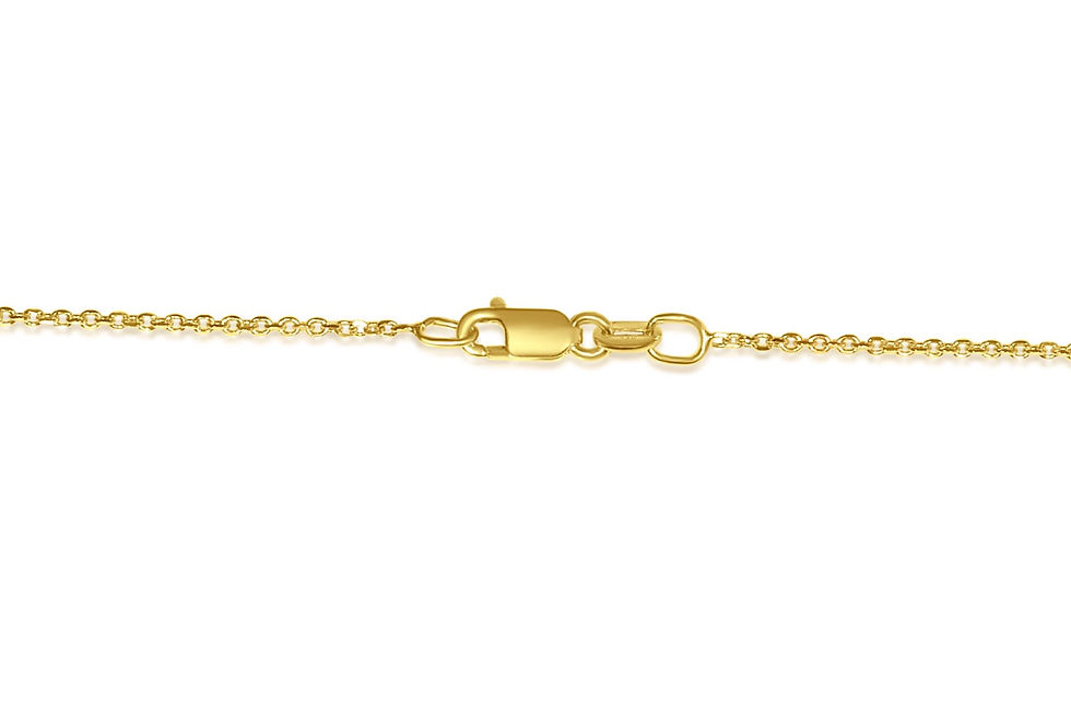 Open-Space Heart Pendant Necklace in 14K Solid Yellow Gold