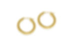 14K OVAL YELLOW GOLD QUILTED HOOP EARRINGS