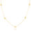 Thumbnail: 14K SOLID YELLOW GOLD HEARTS PENDANT NECKLACE