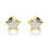Thumbnail: .10 CTW DIAMOND STAR STUD EARRINGS IN 10K YELLOW GOLD