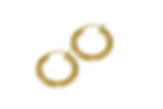 14K YELLOW GOLD TEXTURED AND POLISHED HOOP EARRINGS