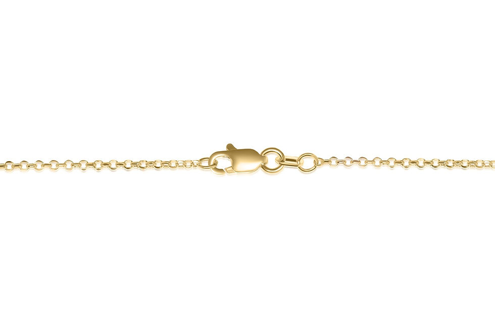 Thumbnail: 10K YELLOW GOLD CZ PENDANT NECKLACE