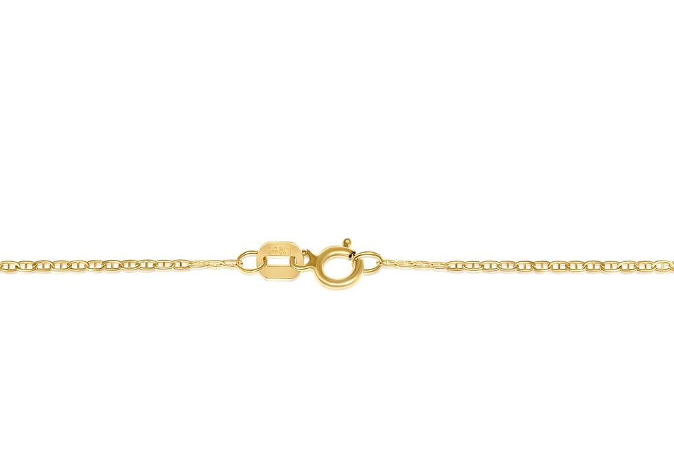 Thumbnail: Cubic Zirconia Initial Pendant Necklace in 14K Yellow Gold