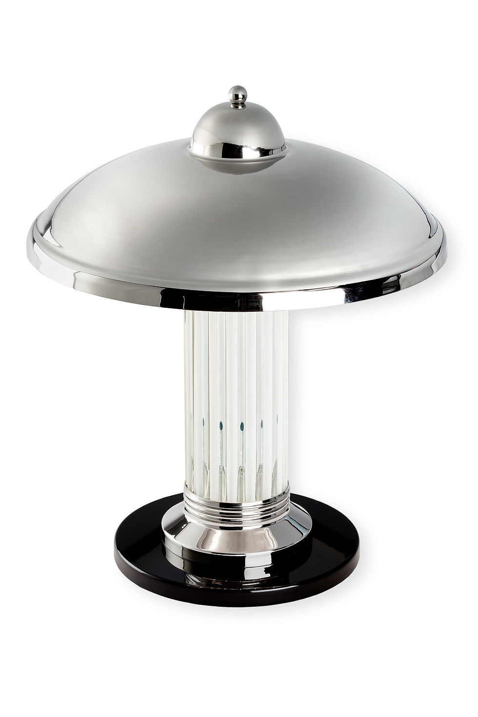 Art Deco Tischleuchte Paris II Nickel