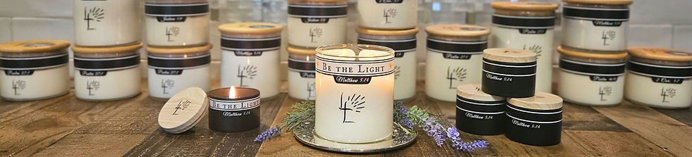 Vignette of Lord's Light Candles Showing Hidden Bible Verse