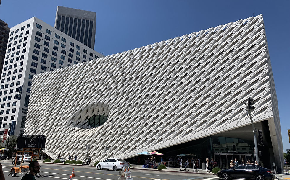 The Broad Art Museum in Downtown LA