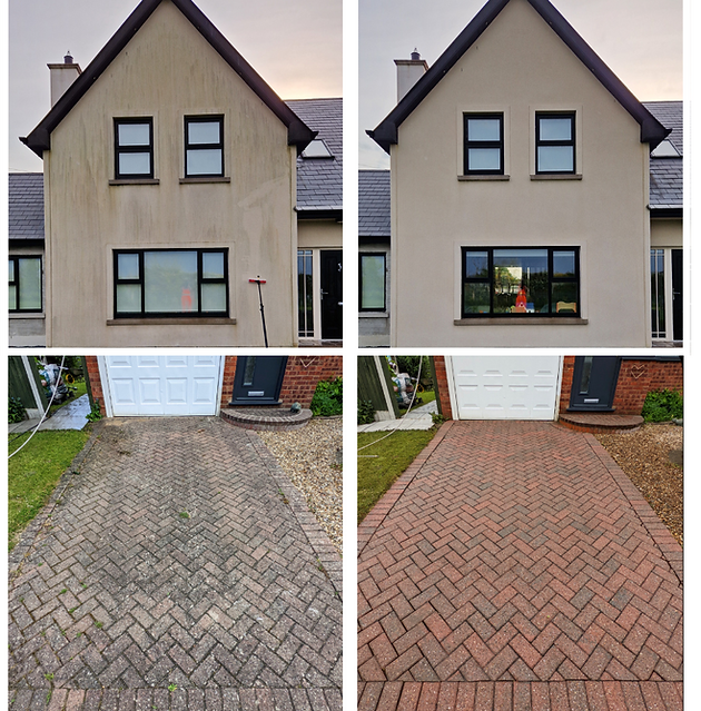 Done Right Exterior Cleaning - KRend before and after photo