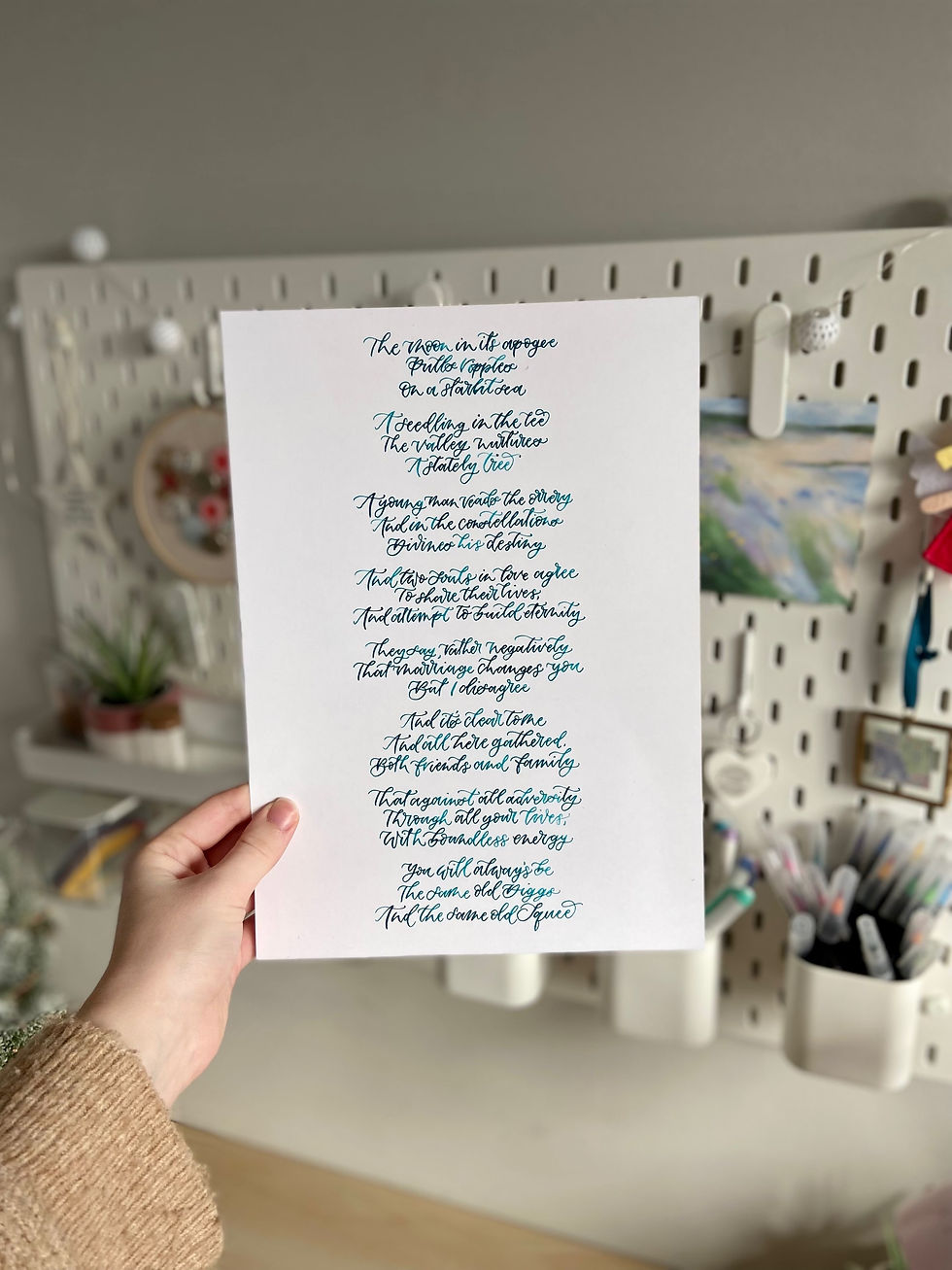 Thumbnail: Custom Calligraphy