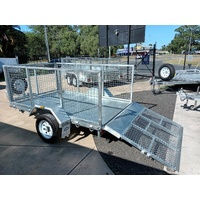 Thumbnail: New 2024 Electric Golf Cart Combined with 8x5 Tilt Golf Cart Trailer