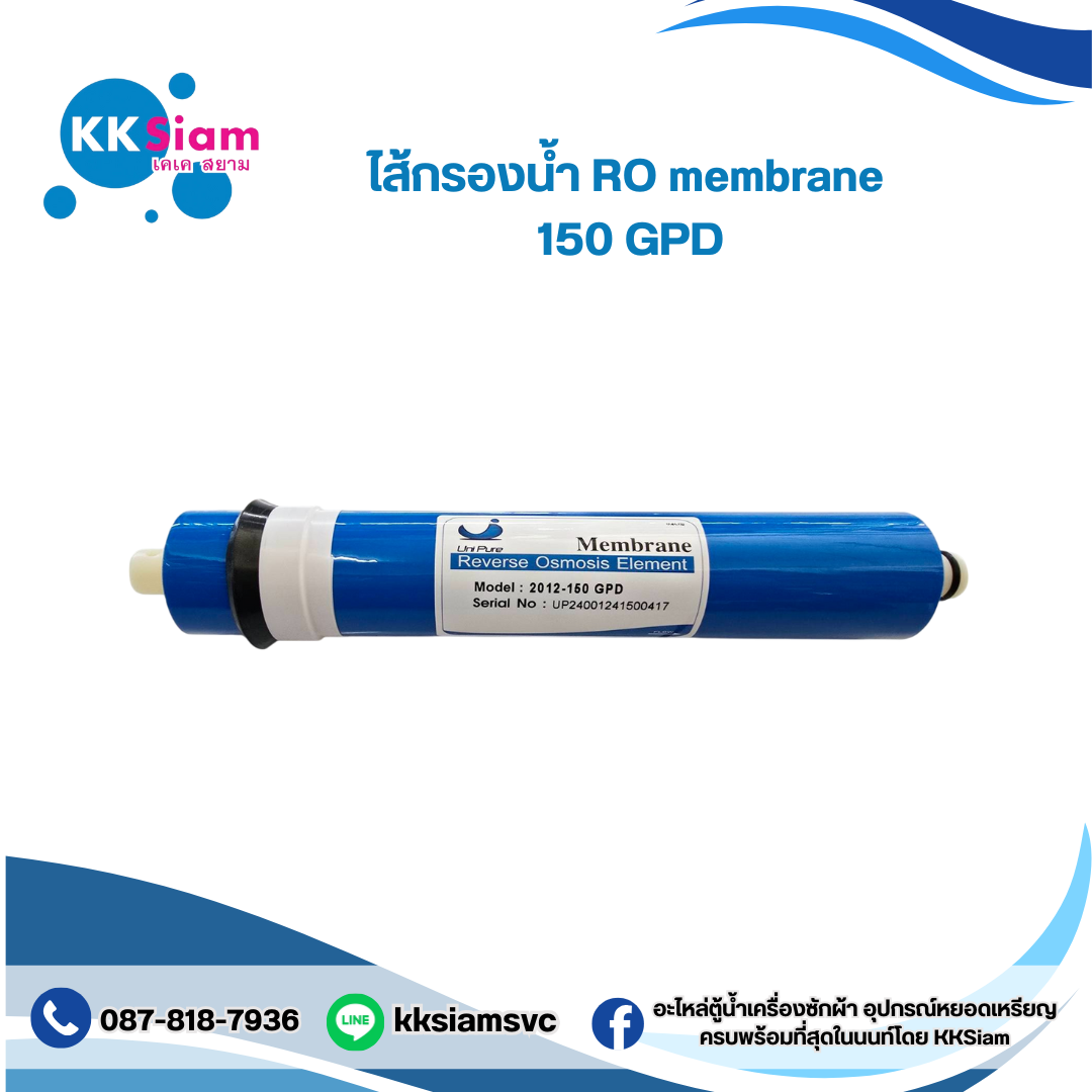 ไส้กรองน้ำ เมมเบรน RO Membrane 150 GPD