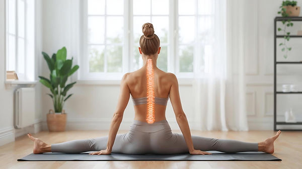 I want an image of a  working on correct posture and body alignment.jpg