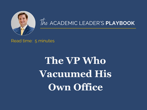 The VP Who Vacuumed His Own Office